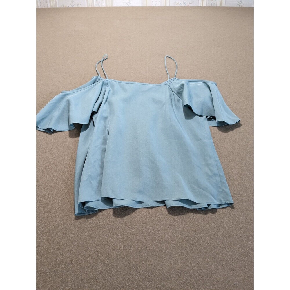 Blaque Label Women's Green Short Sleeve Blouse M *READ DESCRIPTION* - Picture 2 of 8
